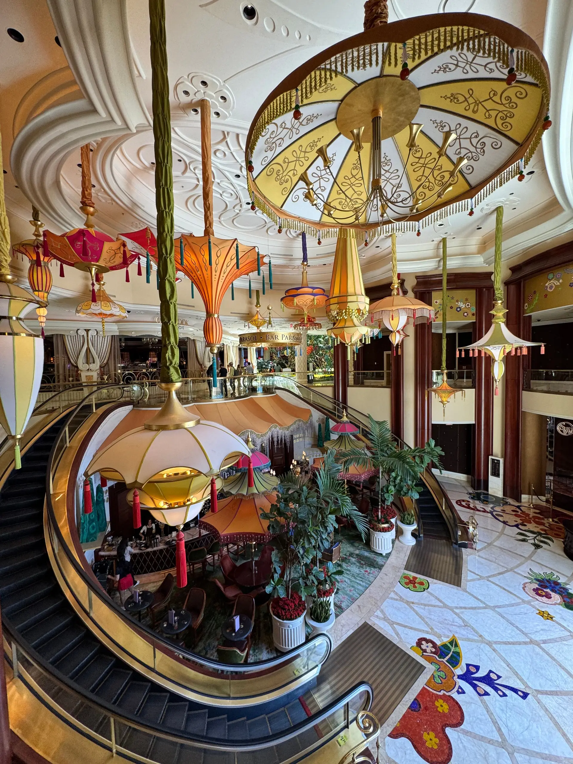 Elegant land-based casino floor